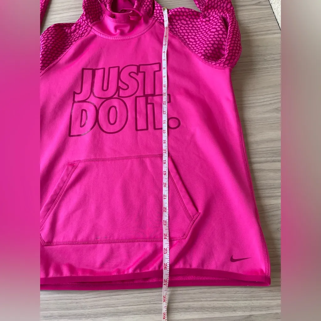 Nike Women's Bold Pink Hoodie - Image 5