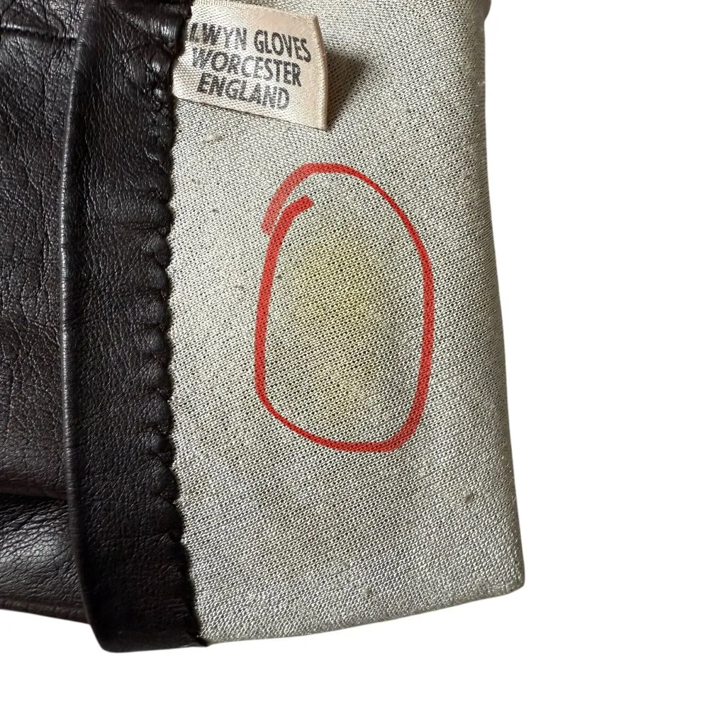 Alwyn brown thin leather gloves women's size 6 1/4 great for driving - Image 4