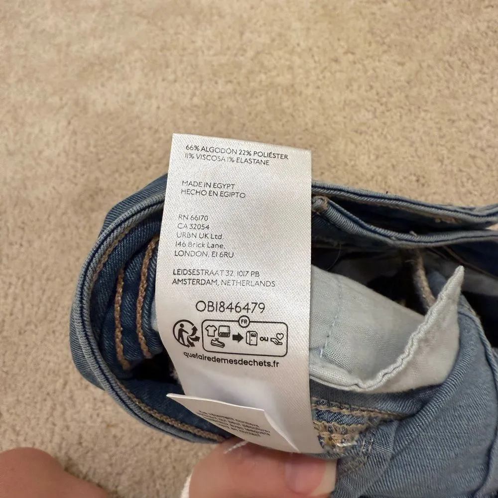 NWT Free People x We The Free Honeycomb Denim Brief - Image 8