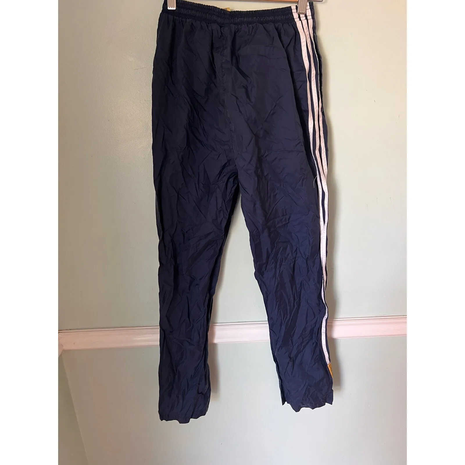 Vtg Blue 90s Adidas Womens Small 1999 FIFA World Cup Tour Windbreaker Pants Y2K - Image 2