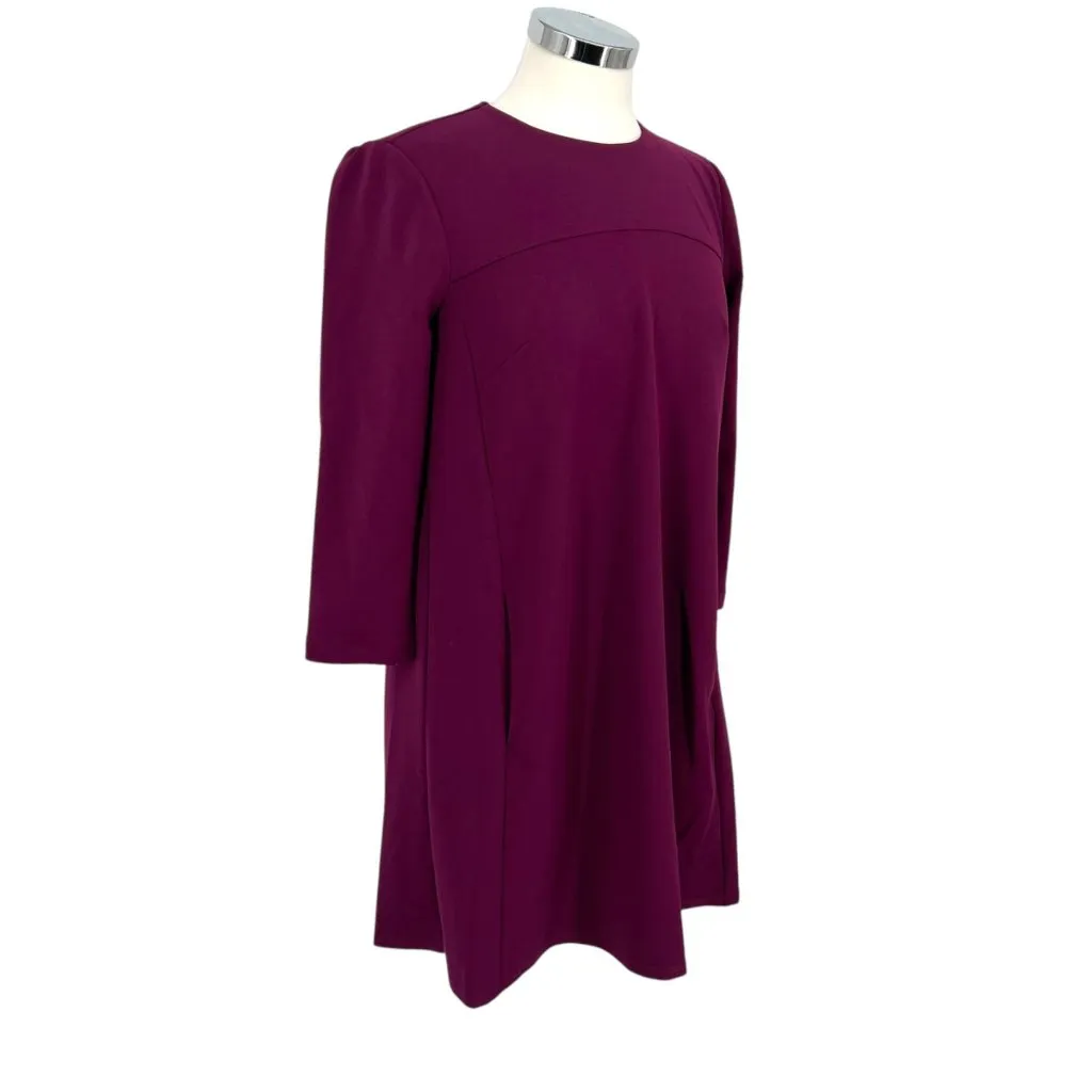 Donna Morgan Shift Swing Dress Purple Wineberry Size 0 NWOT - Image 5