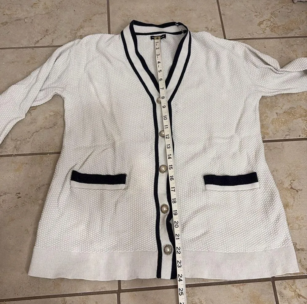 Who What Where 3/4 Sleeve Textured Cardigan - Image 8