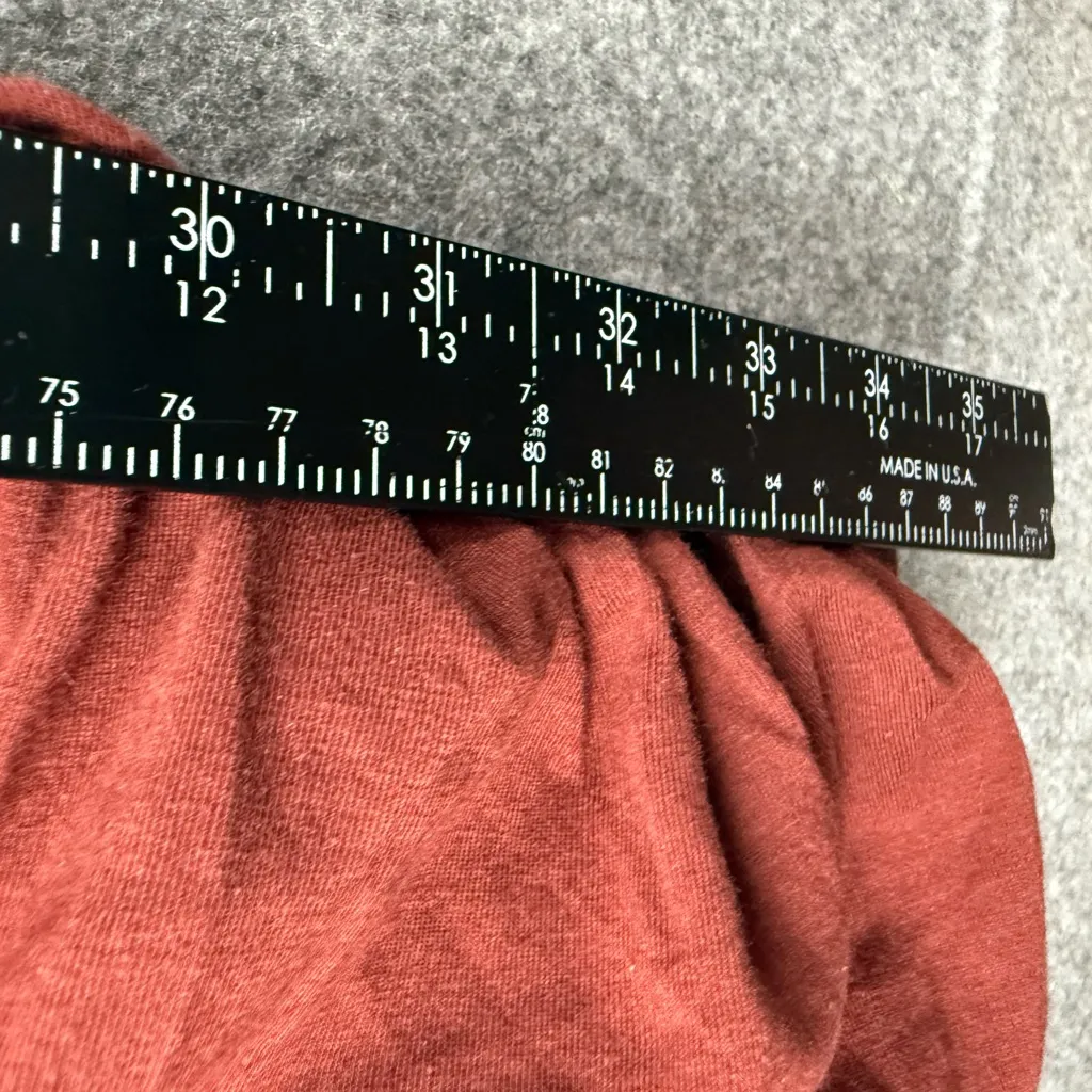 Athleta Womens‎ Size Small Ruched Sleeveless Bodycon Shirt Dress terracotta - Image 4