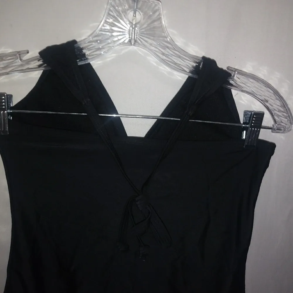 Old Navy M Halter One Piece Swim Suit in Black - Image 4