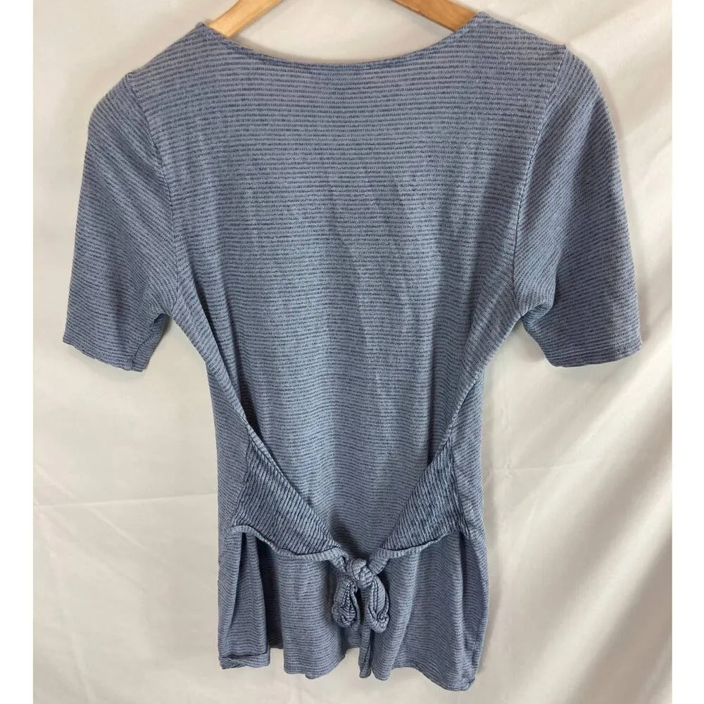 J Jill Pure Jill Linen Blend Tie Back Tshirt Size Small - Image 6