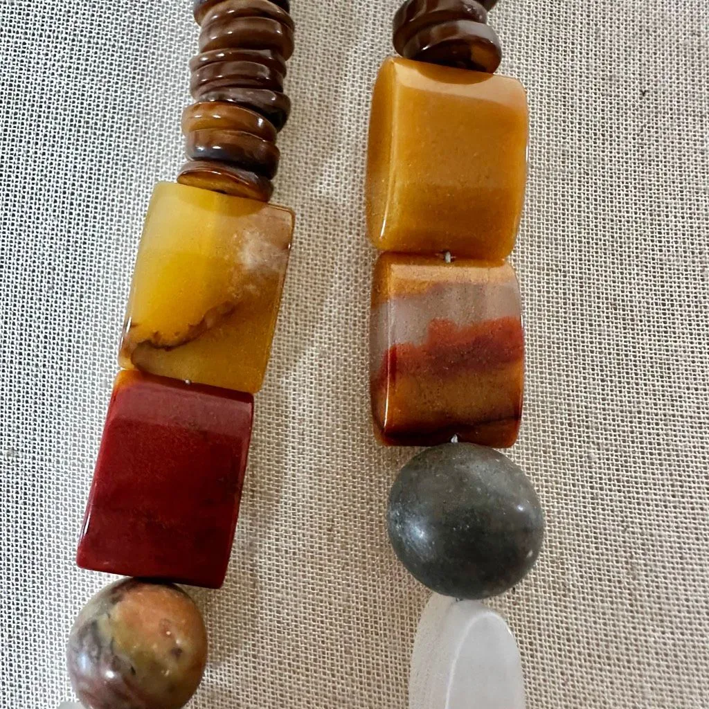 Artisan Jasper, Quartz & Copper Statement Necklace - Image 9