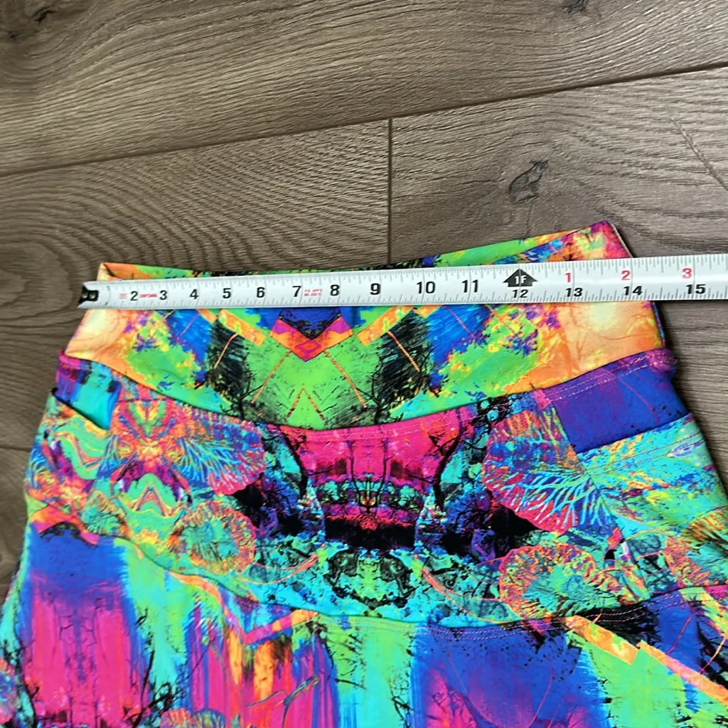 Dona Jo 17" Multicolor‎ High Rise Tennis Golf Skirt Skort Size Large Blue - Image 9