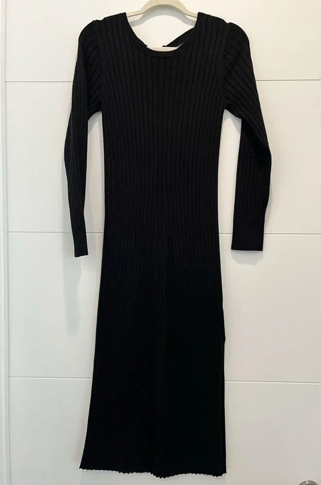 WAYF Dede x Emily BFF Collection Hollie Black Sweater Dress Size XS - Image 3