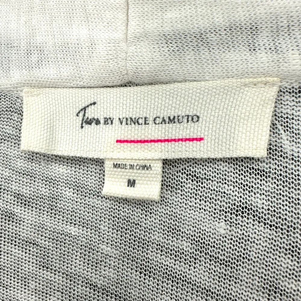 Vince Camuto | Medium | 100% Linen Semi-Sheer Long-Sleeve Open Front Cardigan - Image 3