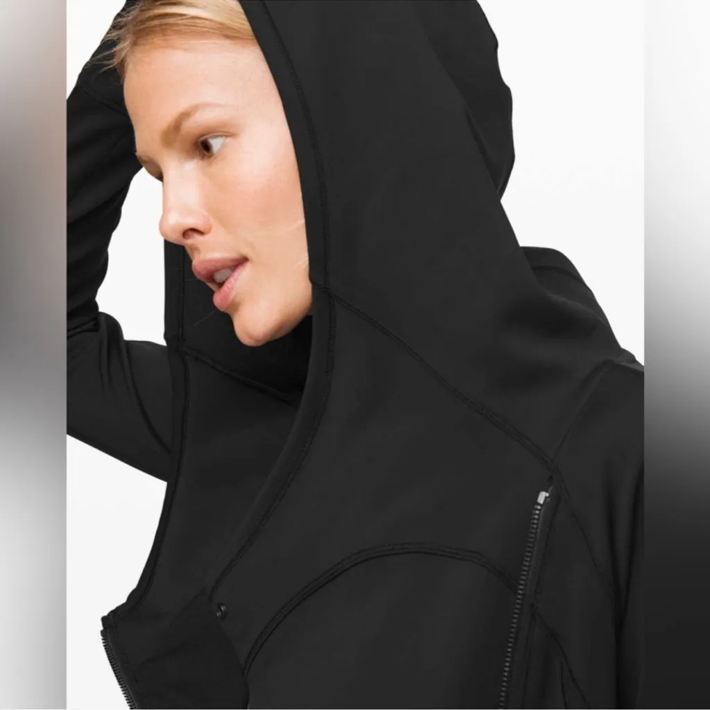 Lululemon Every Journey Hooded Jacket Womens 6 Black Zip Front - Image 4