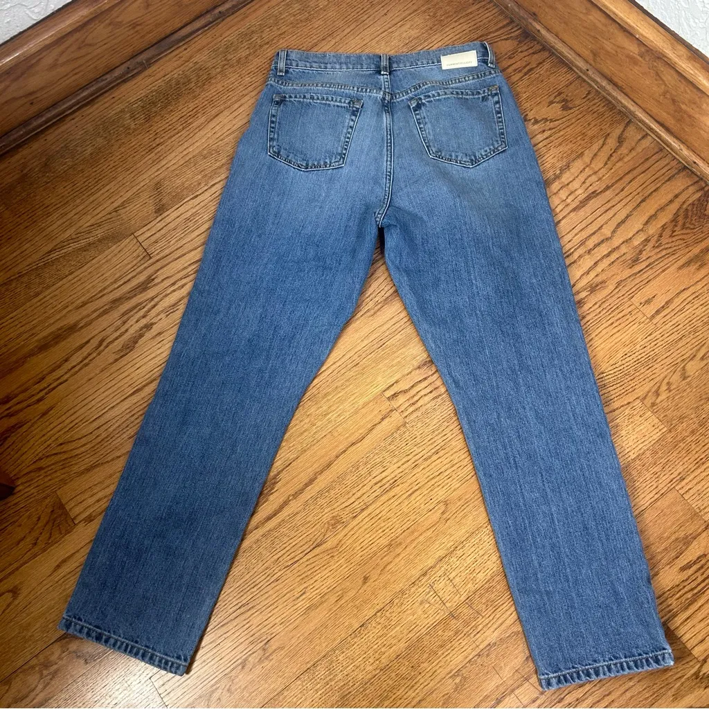 Current/Elliott The Boyfriend Straight Leg High Rise Stormy Denim Jeans Size 27 - Image 9