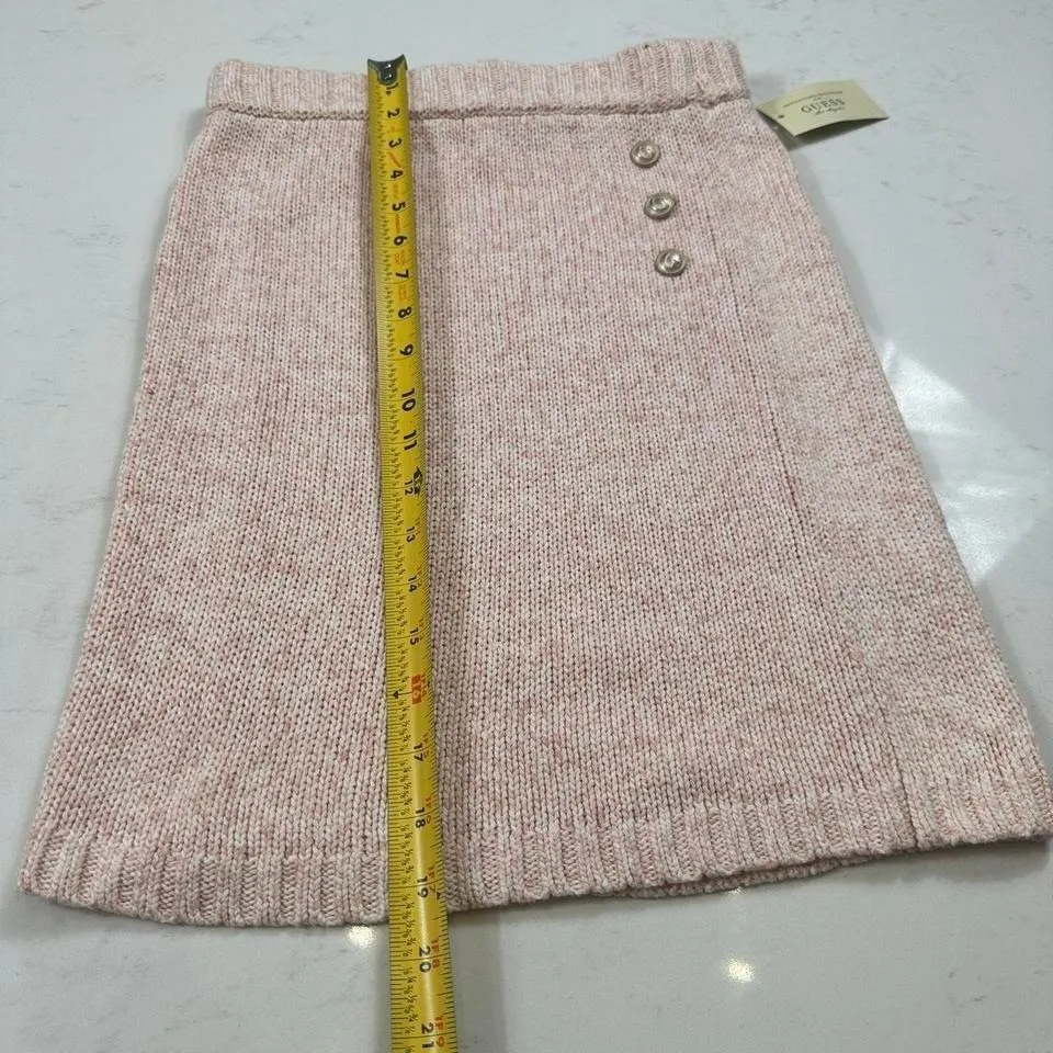 NWT Guess Mini Skirt S Womens Pink Knit Sweater - Image 5