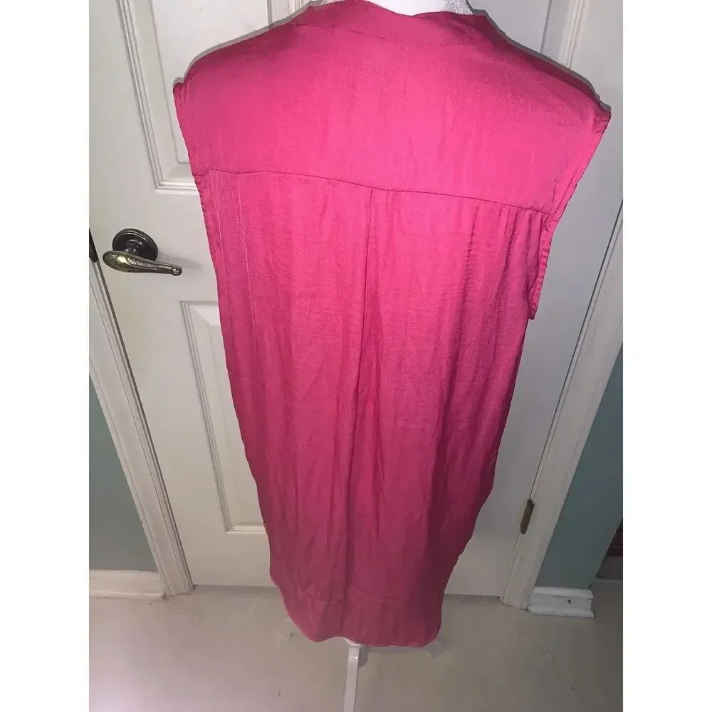 Joie Pink Top Nwot 190$ silk designer boho contemporary classic fall casual - Image 5