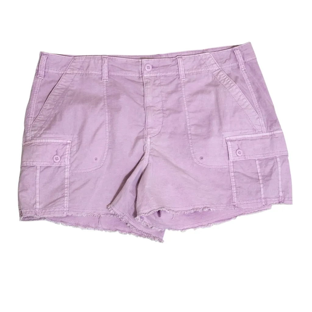 American Eagle Stretch ‘90s Boyfriend Cargo Shorts size 16 - Image 2