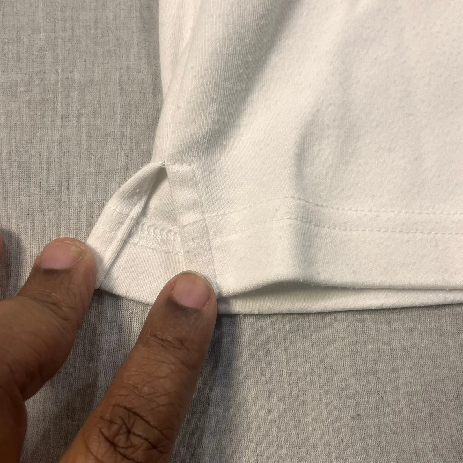 Breckenridge Petite PM White Floral Embroidered Tee Cottagecore Spring Top Cute - Image 7