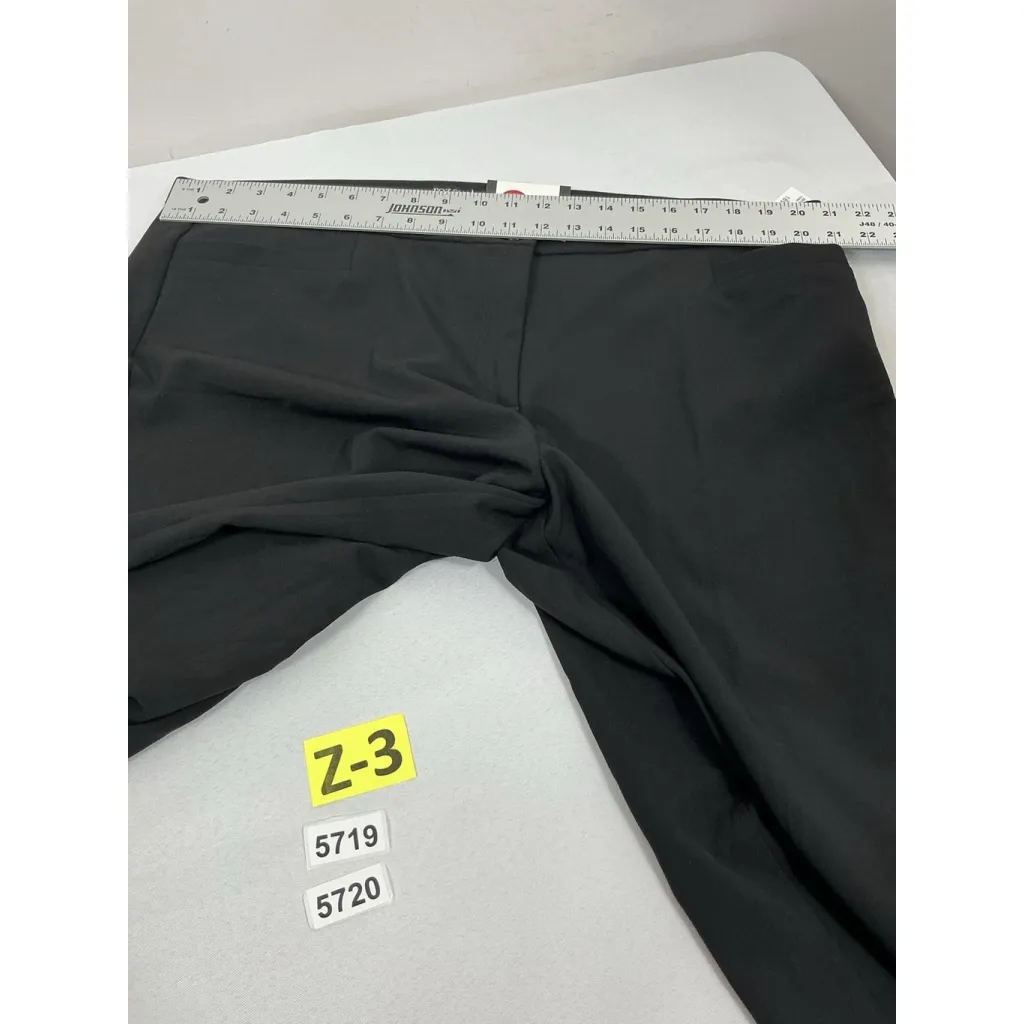 Womans Roz & Ali Dress Pants 18 W Black Tummy Control Short Straight NWT - Image 7