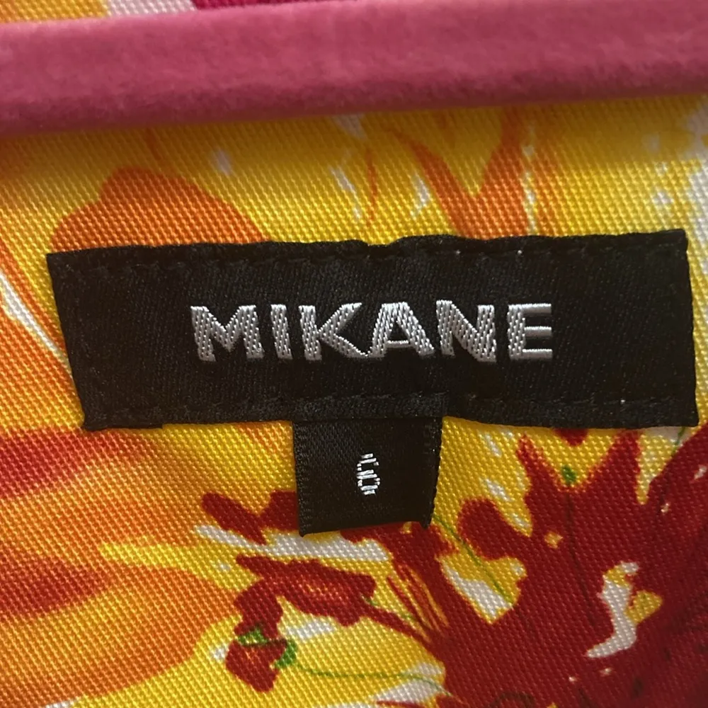 Y2K Mikane Floral Denim Jacket White Size 6 - Image 5