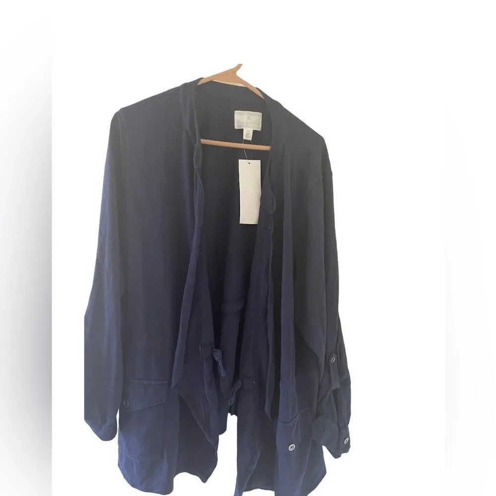 Caslon Utility Jacket Navy Blue size 4x - Image 3