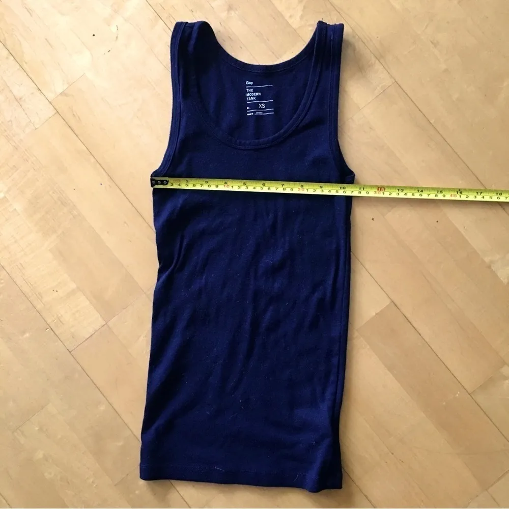 GAP Modern Cotton Tank Top, Black, Size XS - Image 6