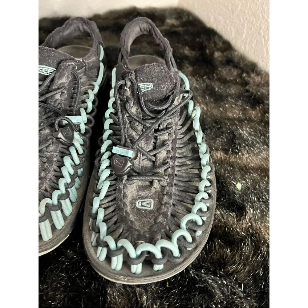 Keen Uneek Women BLUE BLACK  Sandals Hiking US WOMEN SZ 9 - Image 3