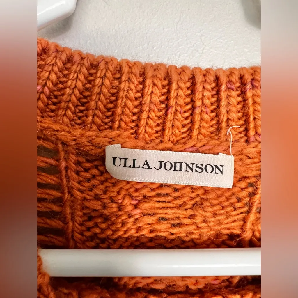 Ulla Johnson Caterina Sweater Pullover Cable Knit Size Small - Image 6