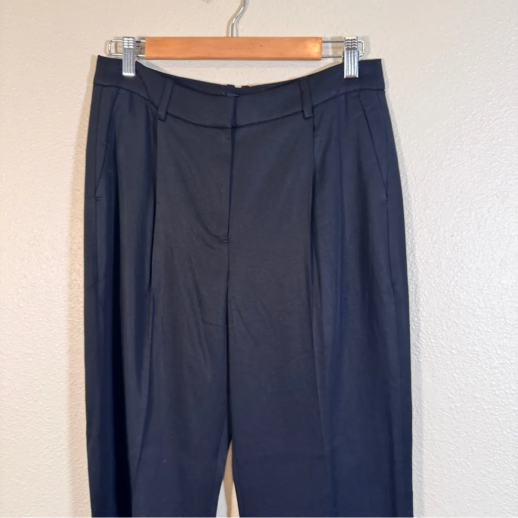 J Crew Black Straight Leg High Rise Trouser Dress Pants Womens 8 Preppy Office - Image 11