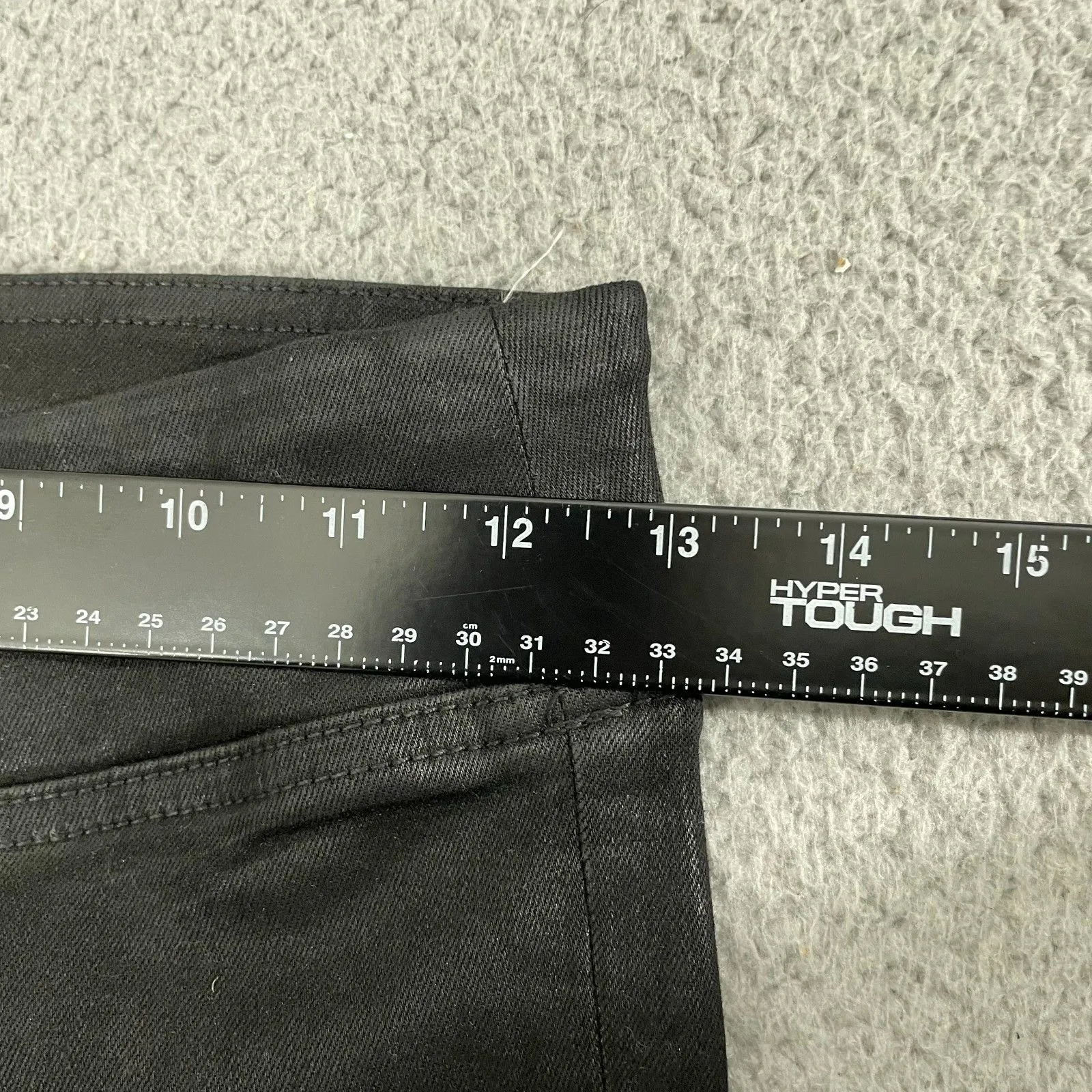 Frame The Jet Set Flare Jeans Women 1 Coated Noir High Rise Stretch Pull On Black Size undefined - Image 8