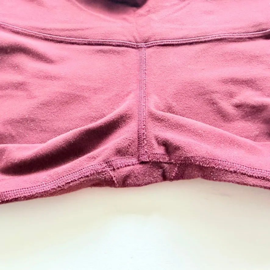 Lululemon Wunder Under Crop 4 Bordeaux Drama Burgundy Red Original Fit Luon - Image 6
