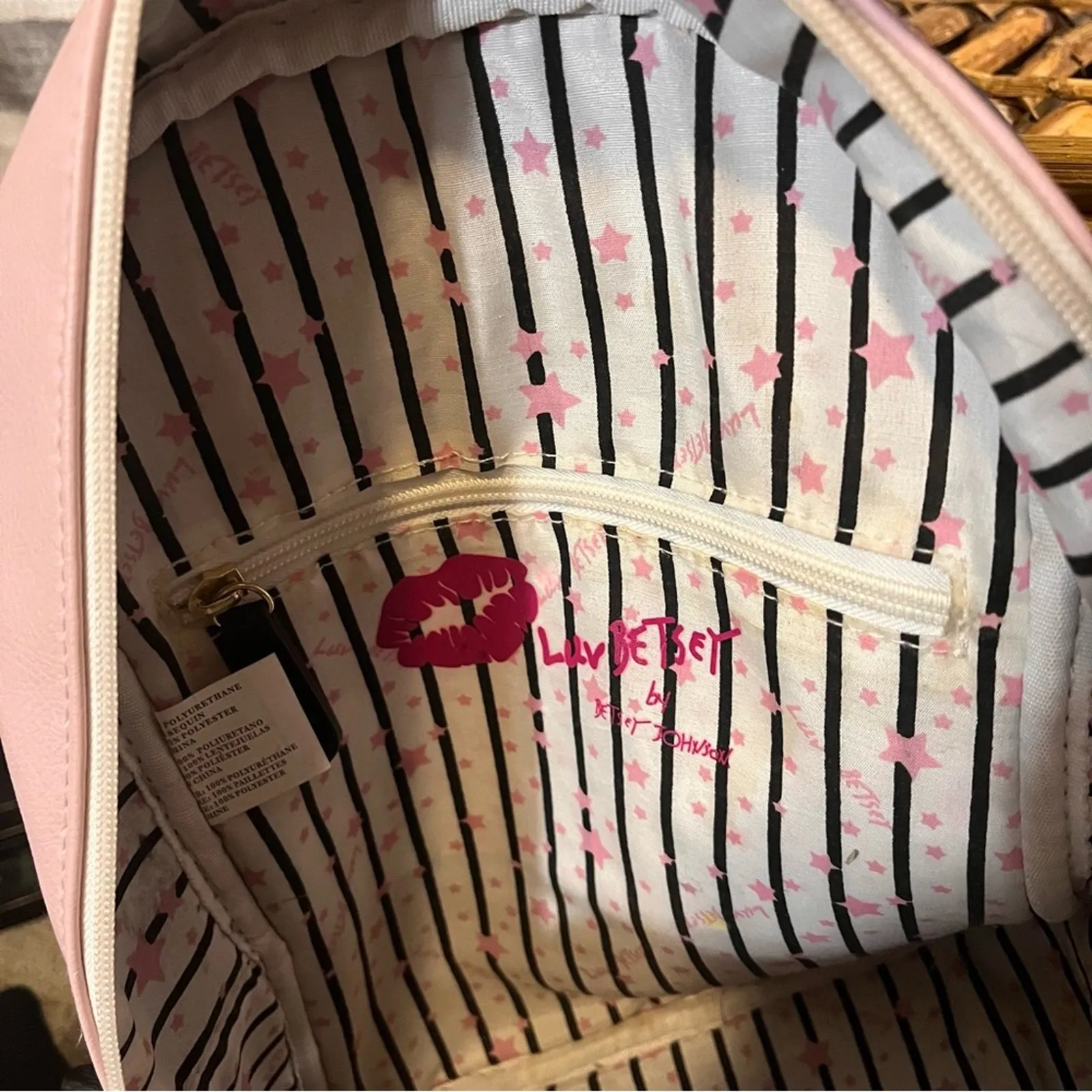 Luv Betsy By‎ Betsy Johnson Pink Sequin Backpack - Image 15