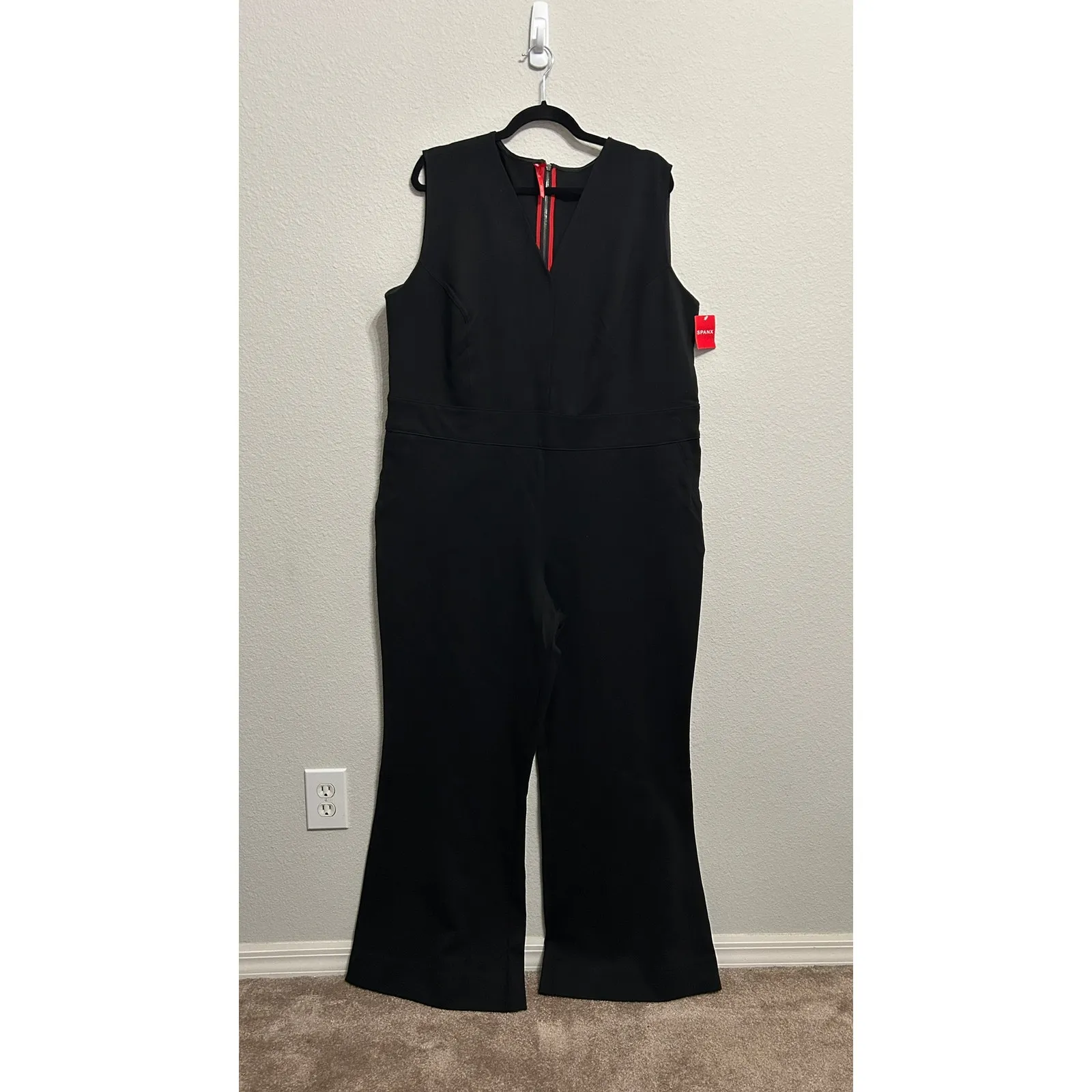 NEW Spanx Perfect Sleeveless Jumpsuit Black Slimming Curvy Minimalist Chic 2XL - Image 4