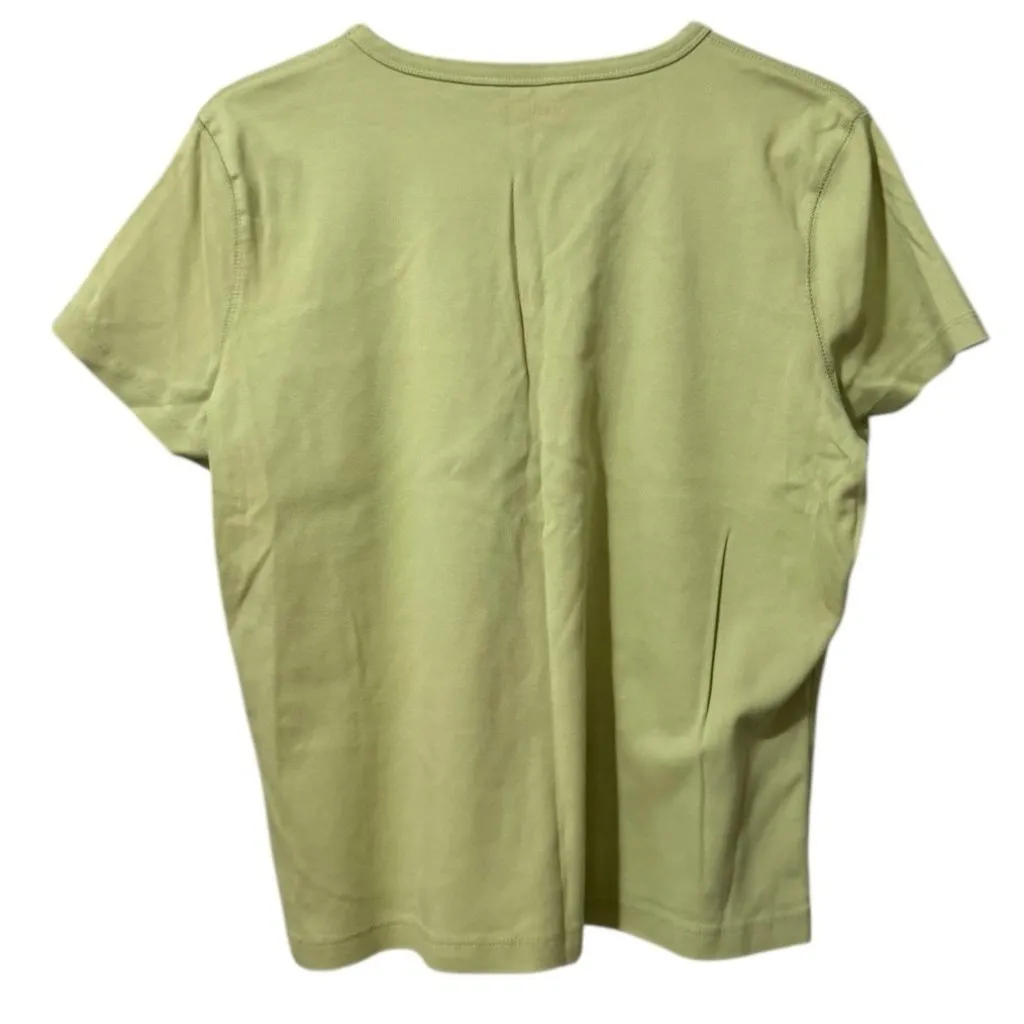 Eddie Bauer T-shirt Women Size XL Short Sleeve‎ Cotton Green Casual Outdoor - Image 2
