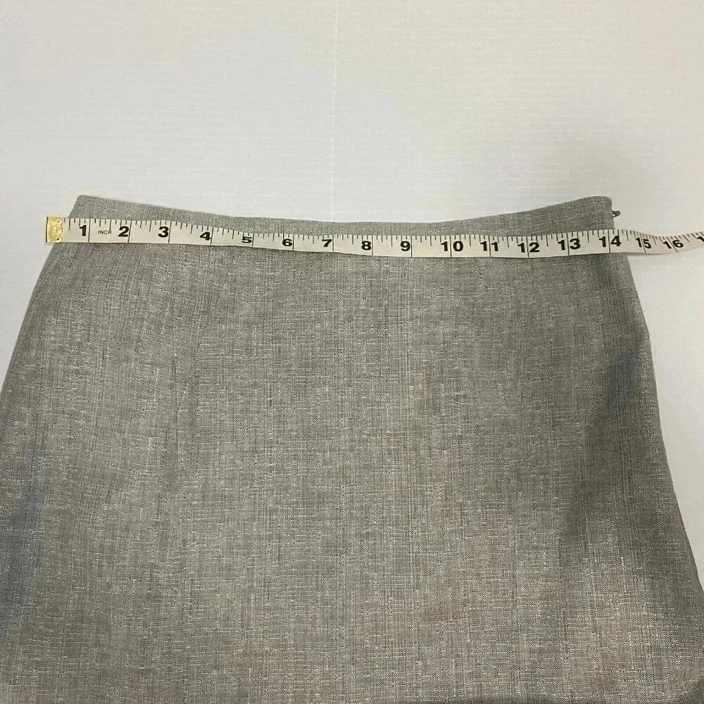 Reiss Gray Wool Blend Pencil Skirt Size 2 Classic Business Casual‎ Minimalist - Image 7