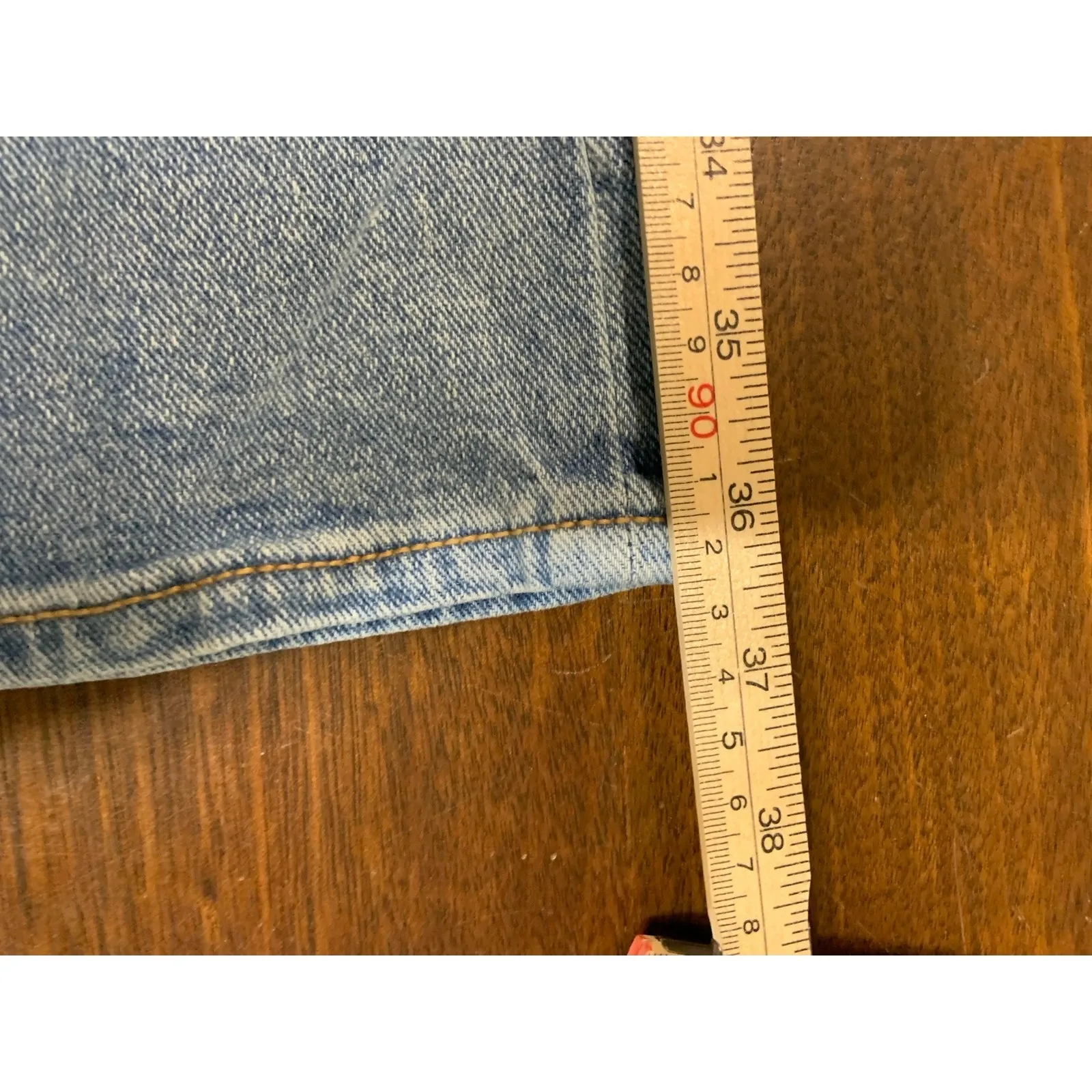 Seven7 Fashion Jeans Women 14 Distressed Light Wash Cropped Western Boho Fringe - Image 15