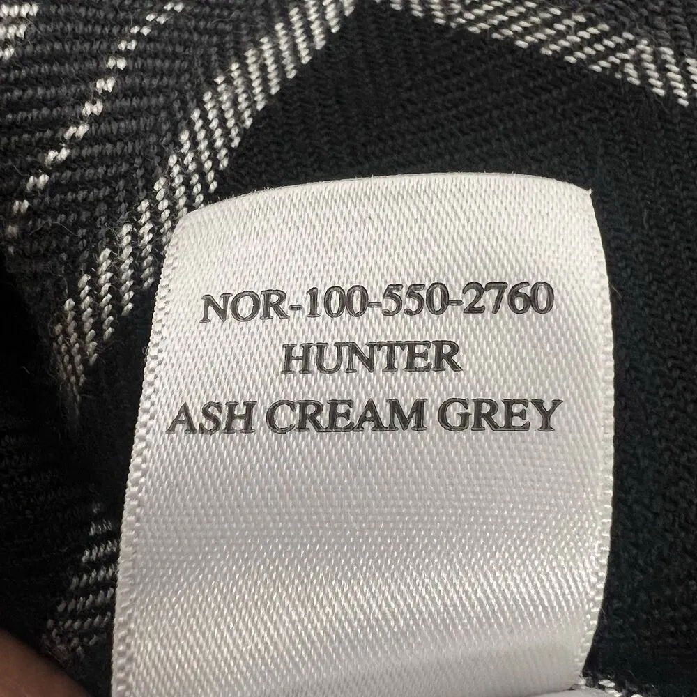 Rails Hunter Shirt Ash Cream Gray Plaid Long Sleeve Button Down Black Women’s S - Image 12