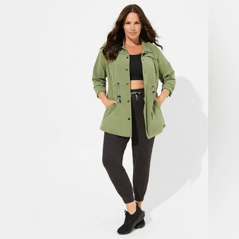 Torrid Happy Camper Stretch Woven Anorak Jacket - Image 3