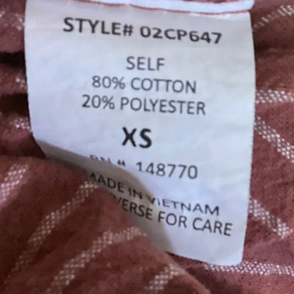 Sienna Sky Pink White Pinstriped Tie High Waisted Paperbag Trouser Pants Size XS - Image 6