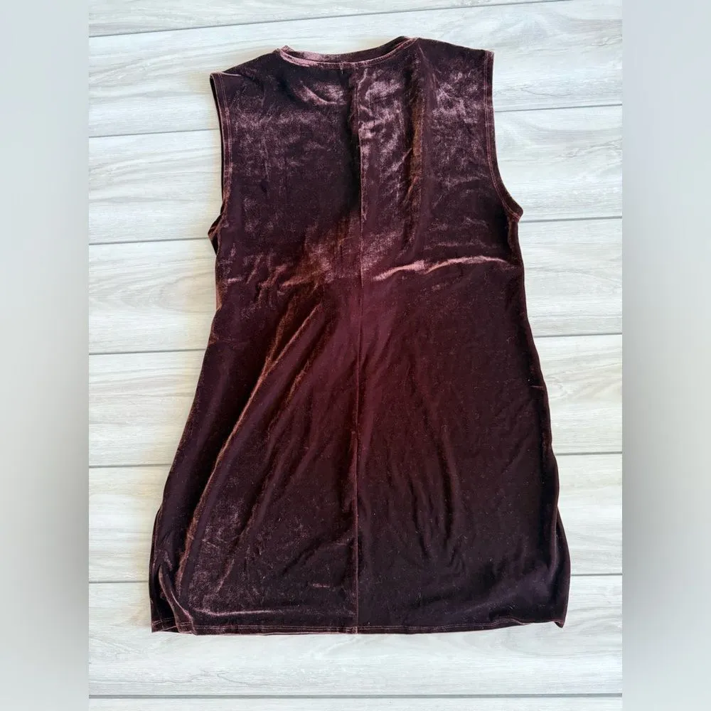 Sheila Rose Midi Velvet Dress Purple XL NWT - Image 2