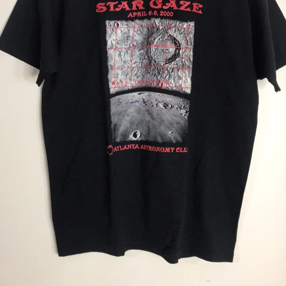 Vtg fruit of the loom peach state April 2000 atlanta astrology T-shirt M - Image 4