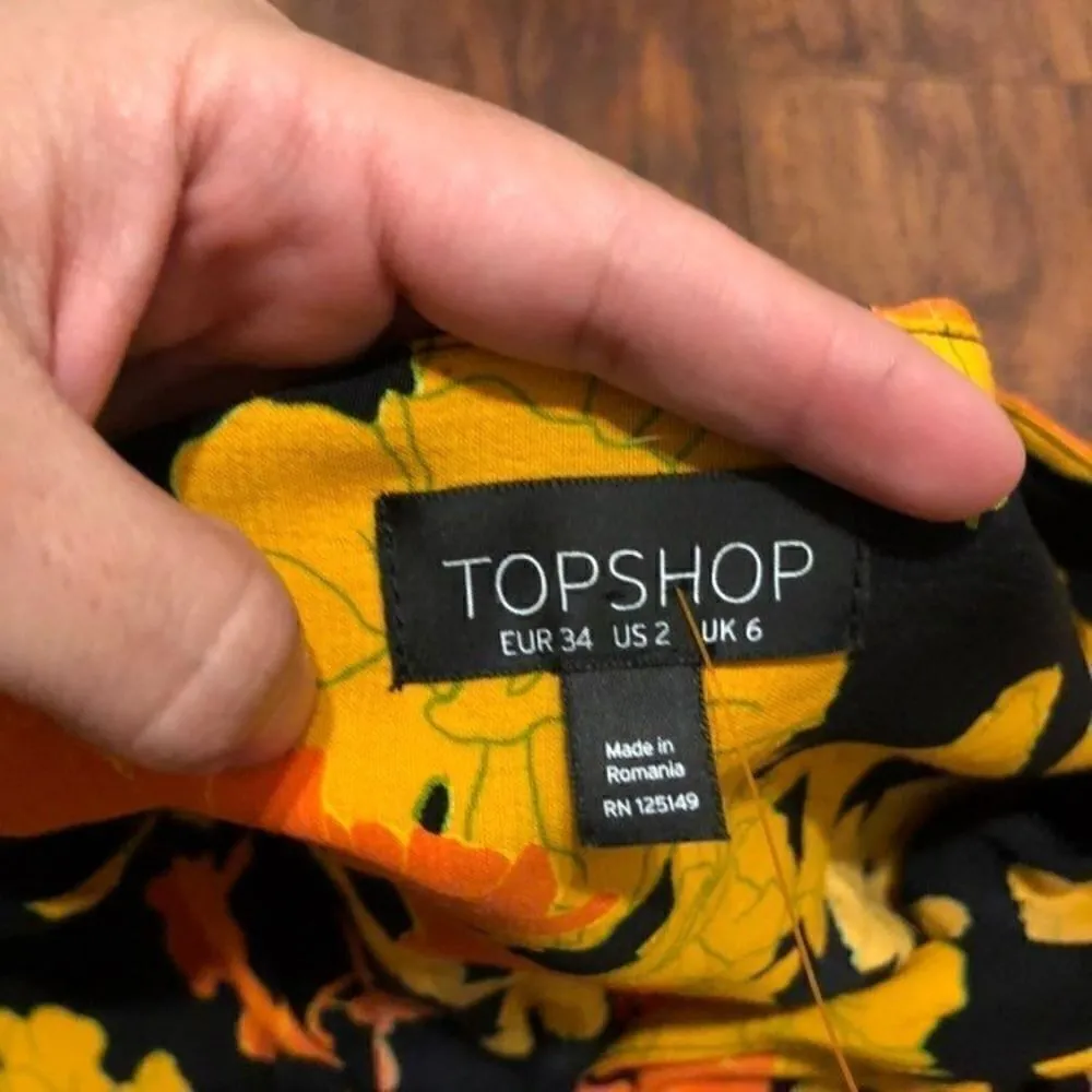 TOPSHOP womens blouse top shirt tee - Image 2