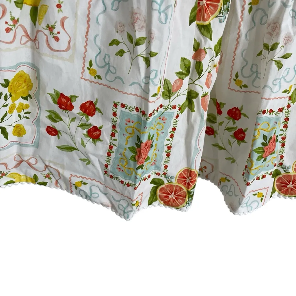 Ivy City Co NWT Floral Print Maxi Skirt Rosina Skirt in Citrus White Size XXS - Image 6