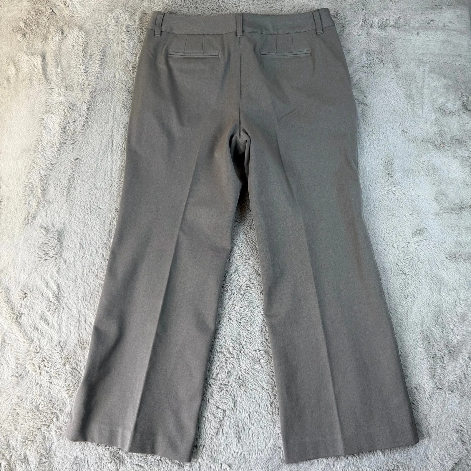 Talbots‎ Petites Dress Pants Stretch Career Bootcut Gray Sz 14 Career Minimalist - Image 4