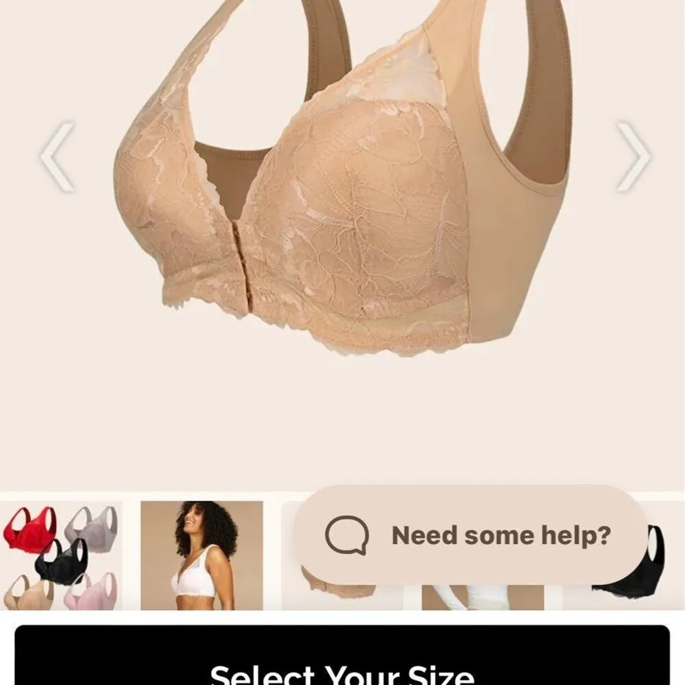 NWT LACY BRA bundle of 2 one grey & one nude color size 42B - Image 7