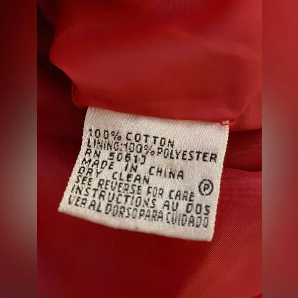 VTG 80s Le Suit Petite Fuchsia Pink Floral Jacquard Sleeveless Crop Top Blouse - Image 6