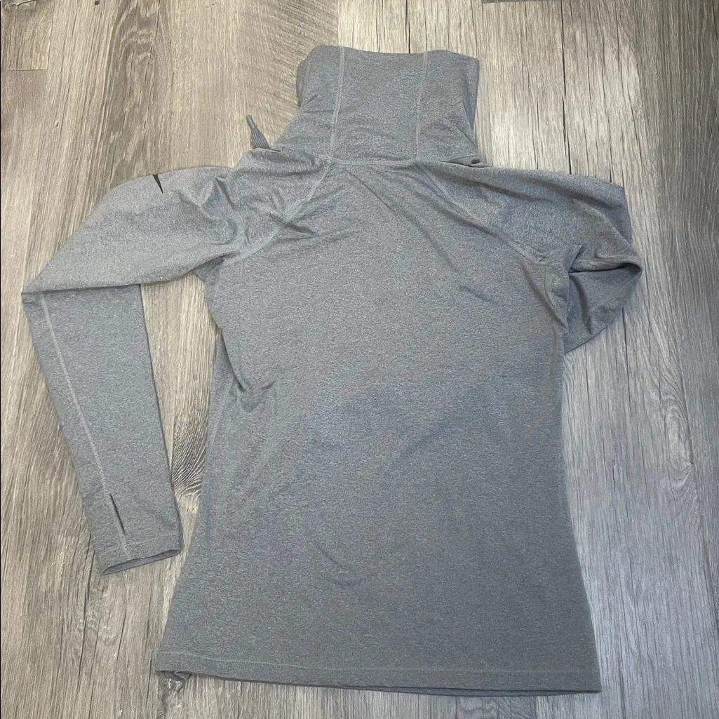 Nike Heather Gray High-Neck Long Sleeve - Image 2