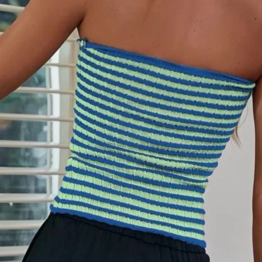 Green and blue knit tube top! From amazon! Size M - Image 2