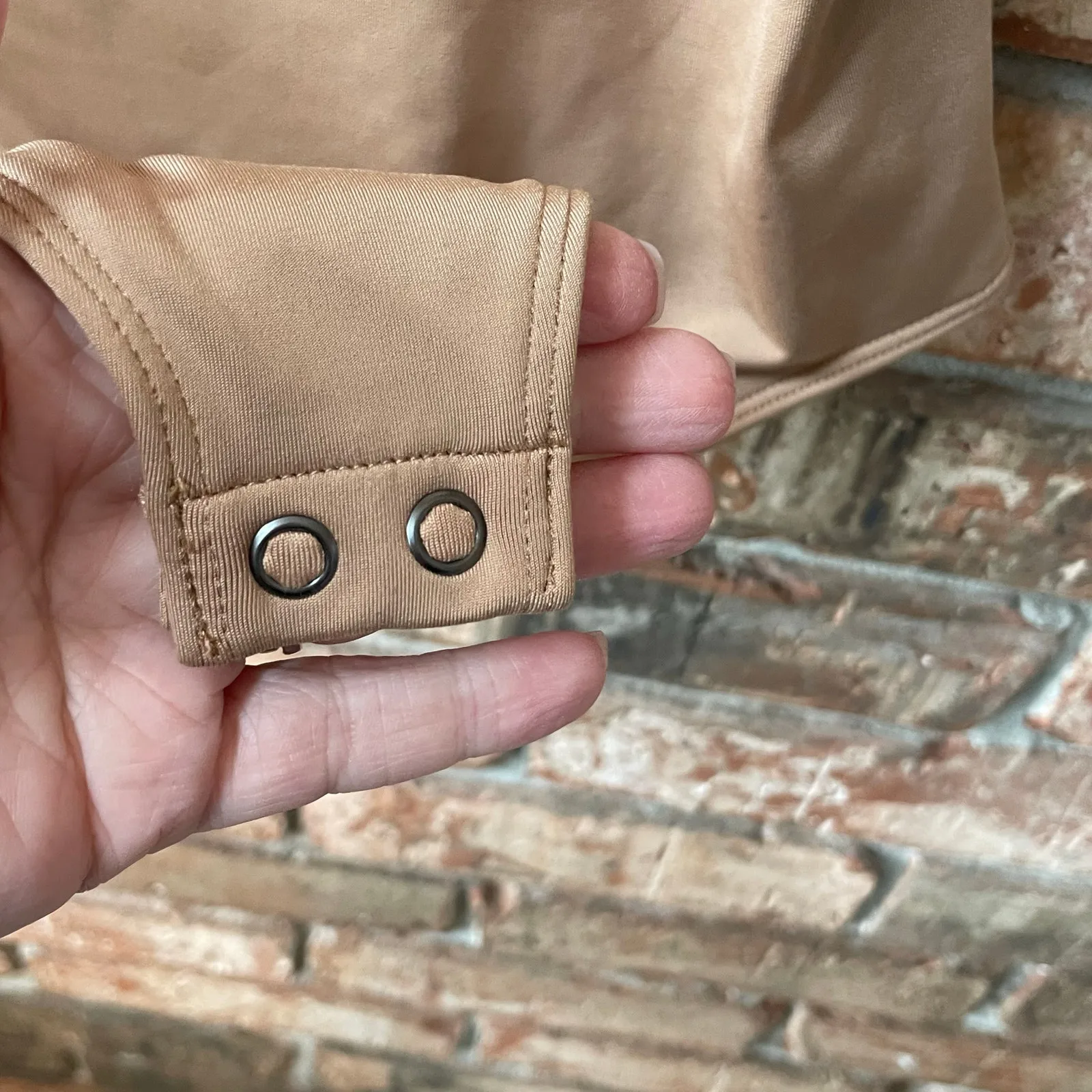 Express Body Contour Bodysuit Size Medium Thong Snap Layer Smooth Stretch - Image 3