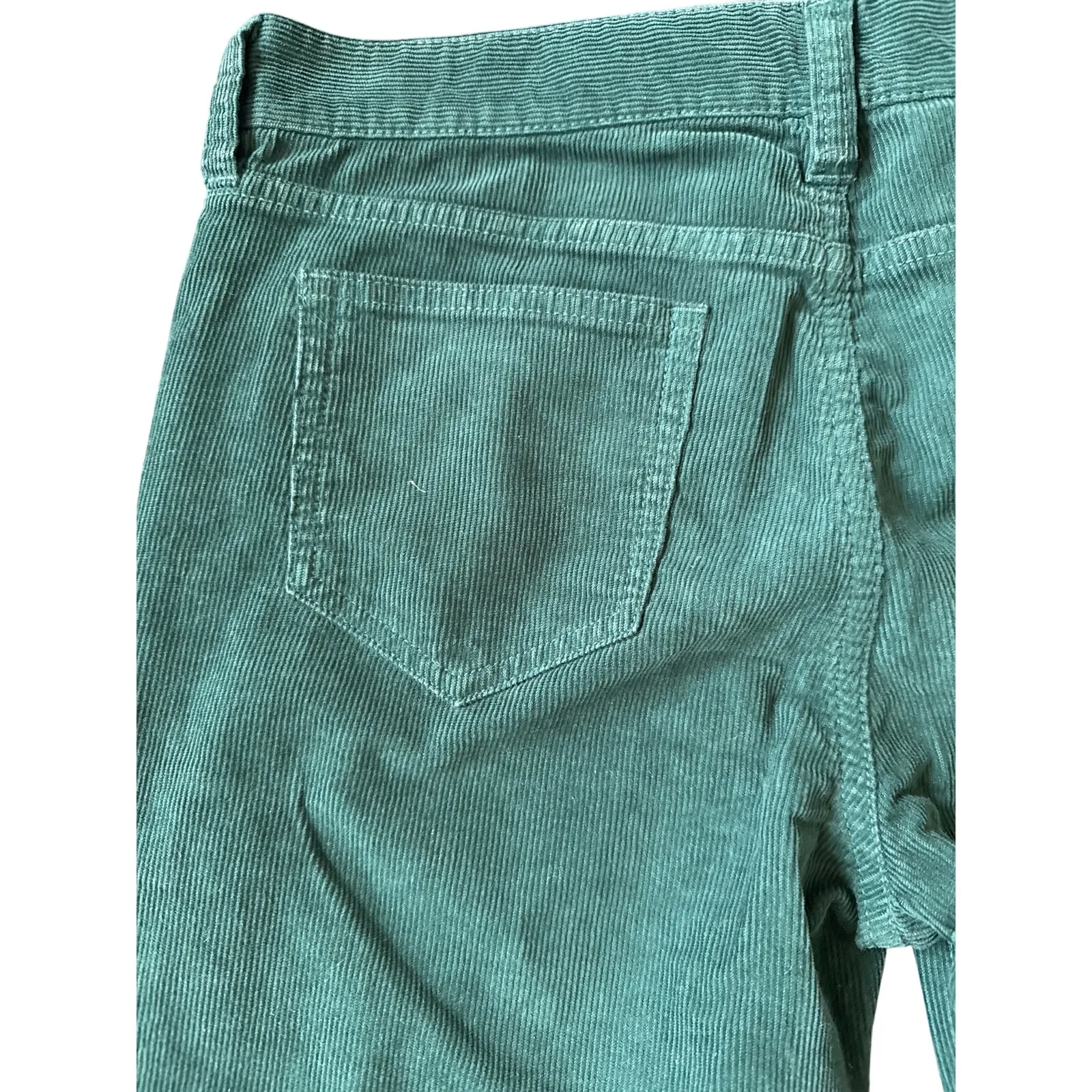 J.Crew Reid Fit Green Corduroy Skinny Pants Size 27 - Image 4