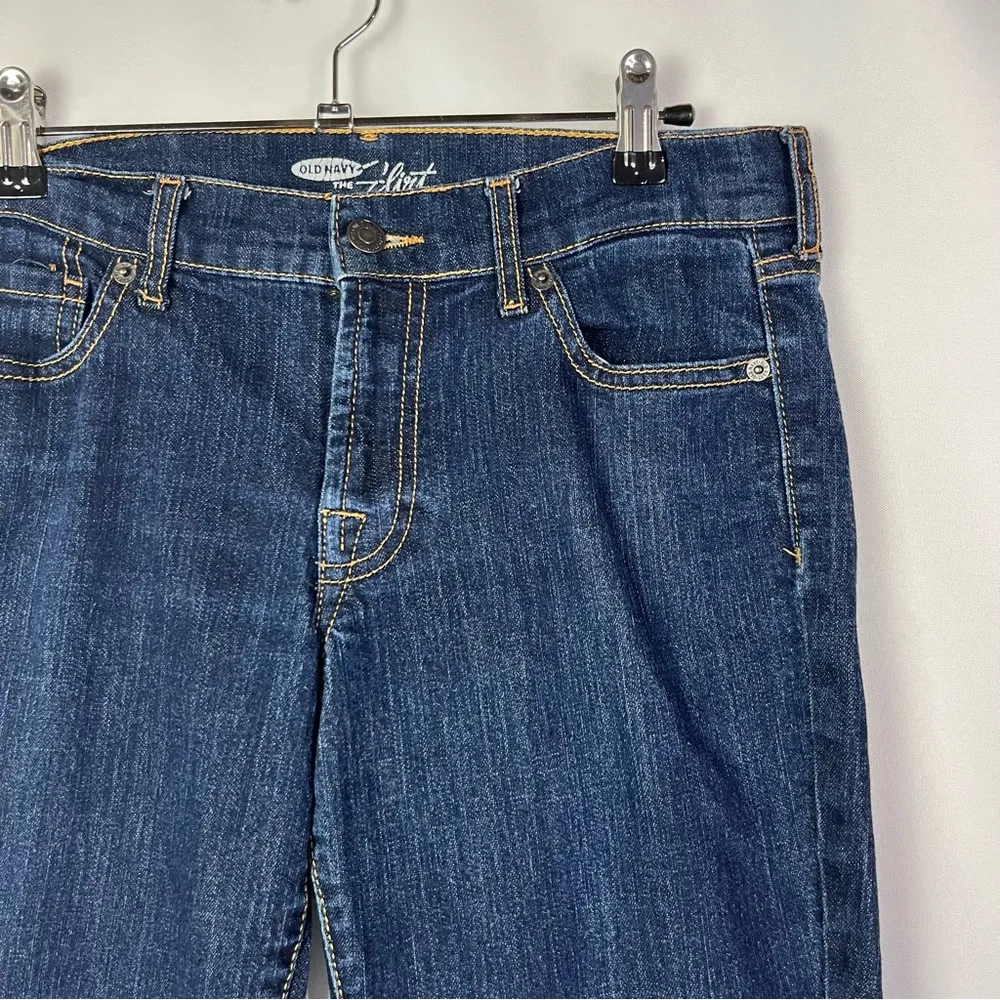 Old Navy The Flirt Dark Blue Bootcut Jeans 6 Short - Image 3