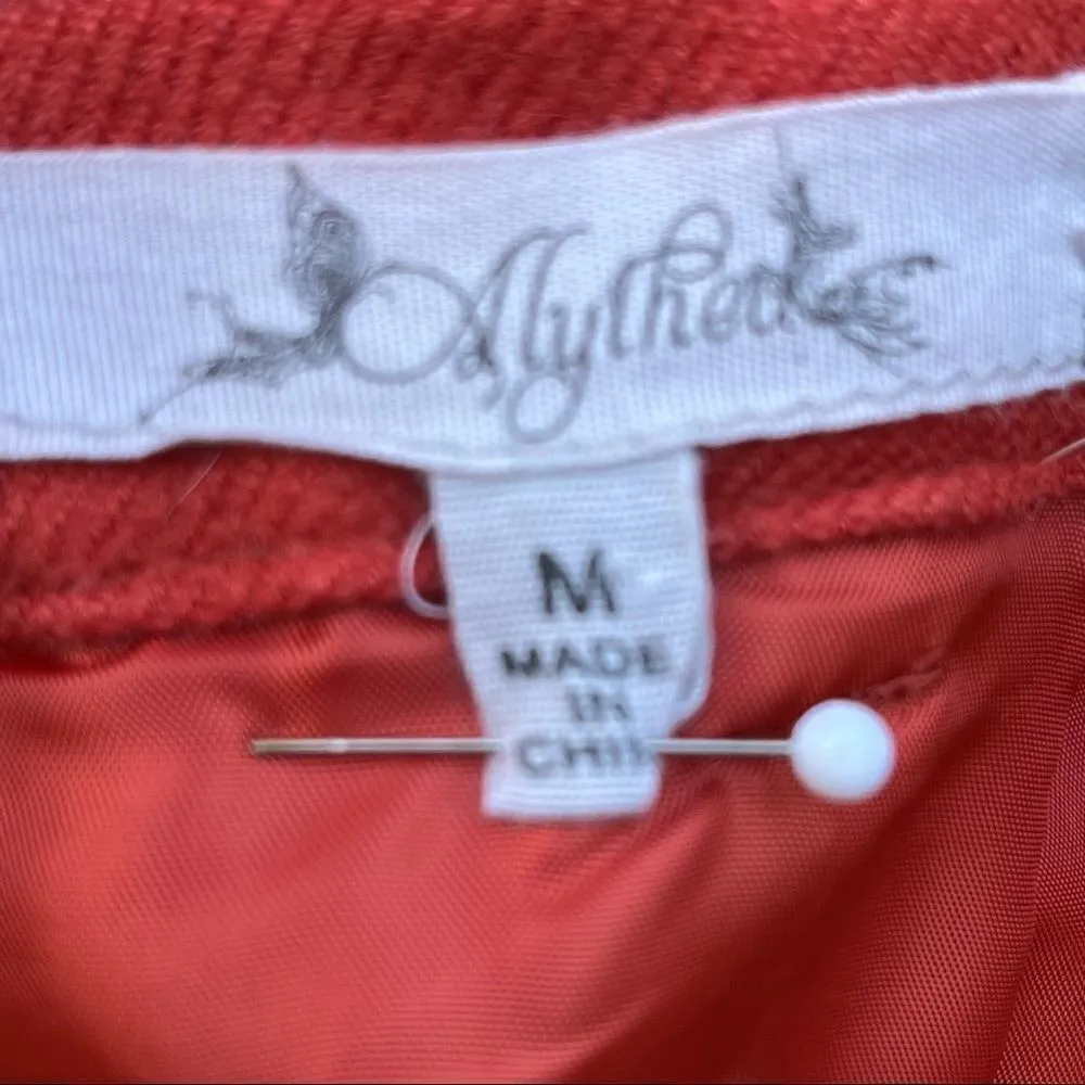 Alythea retro orange a line mini skirt M - Image 5