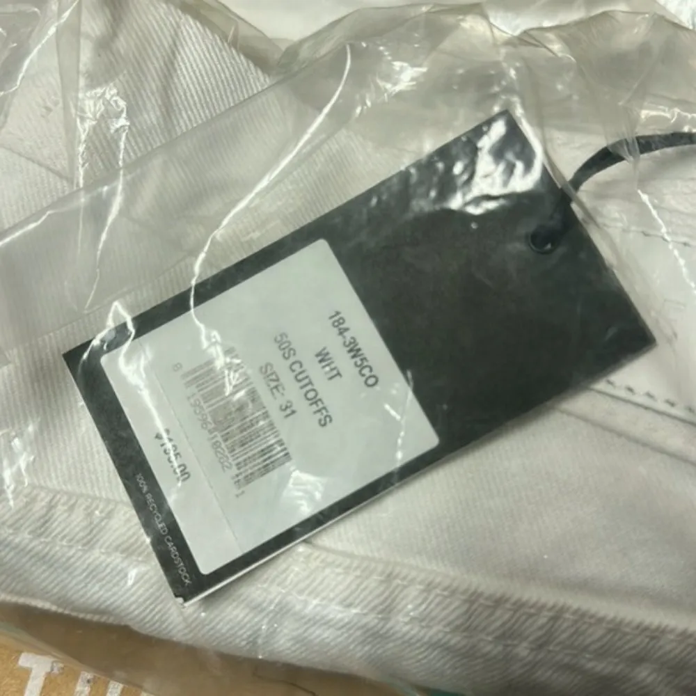 '50s Cutoff High Waist Denim Shorts - Image 6